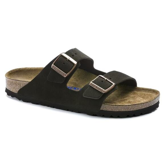 Birkenstock Arizona Soft Footbed Suede Leather Mocha Sandals Size 37 US W6/M4 - Picture 1 of 10